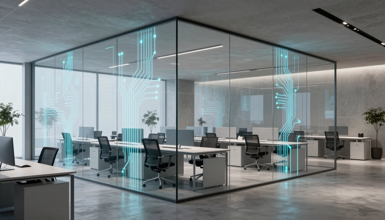 Business automation dashboard showing time saved and efficiency gains.