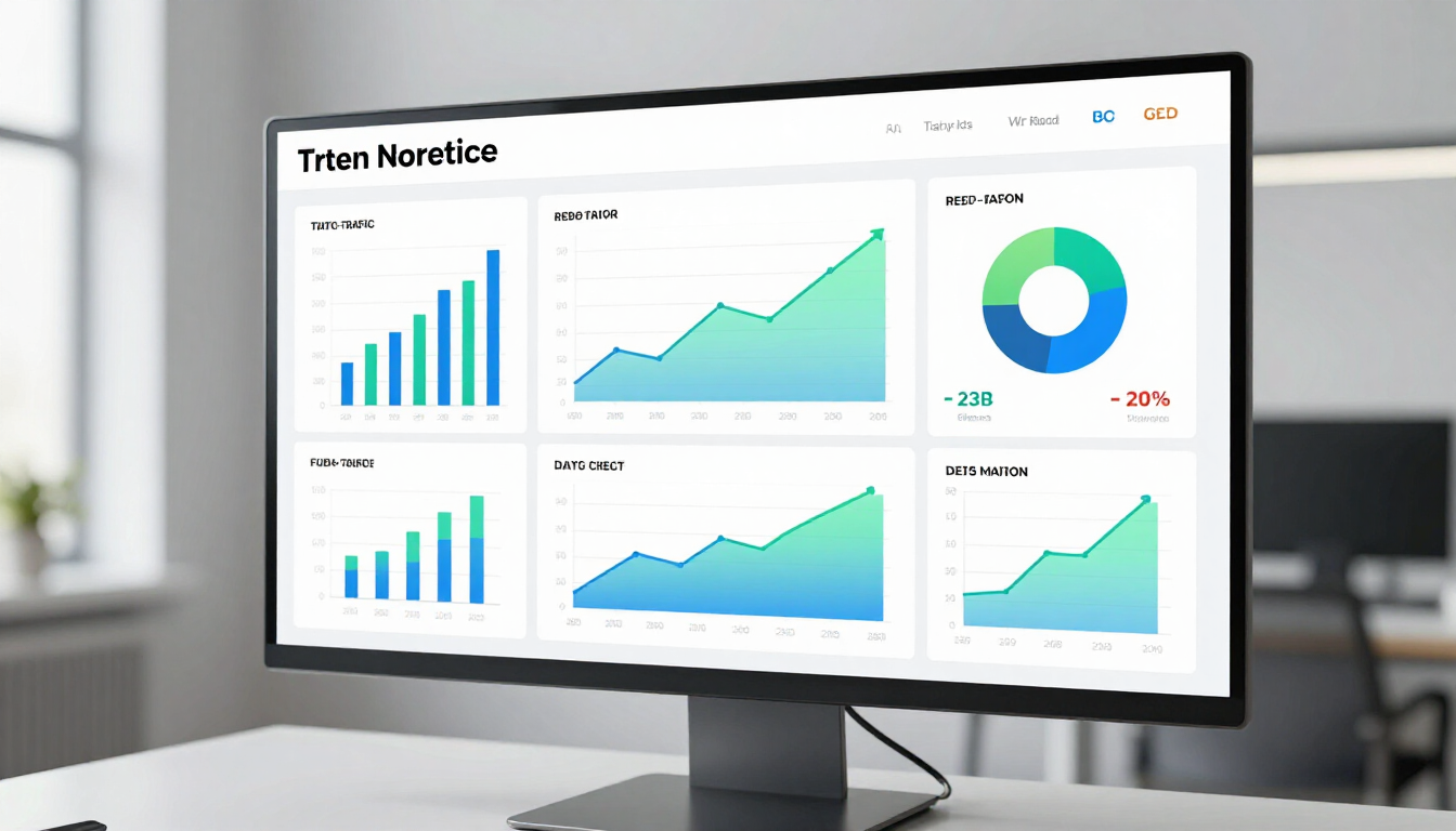 AI-driven advertising analytics dashboard showing high ROI results