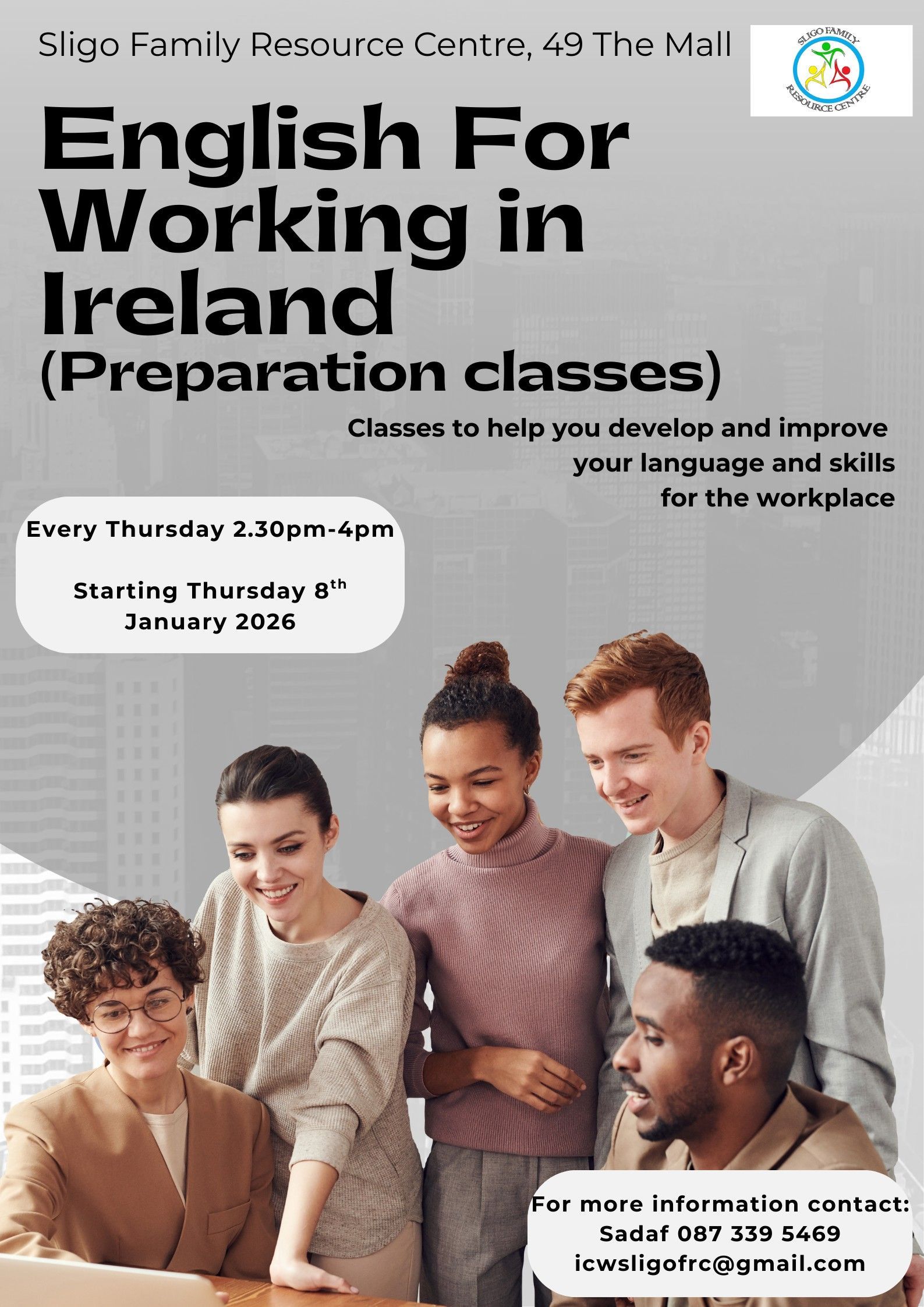 English for Work preparation classes