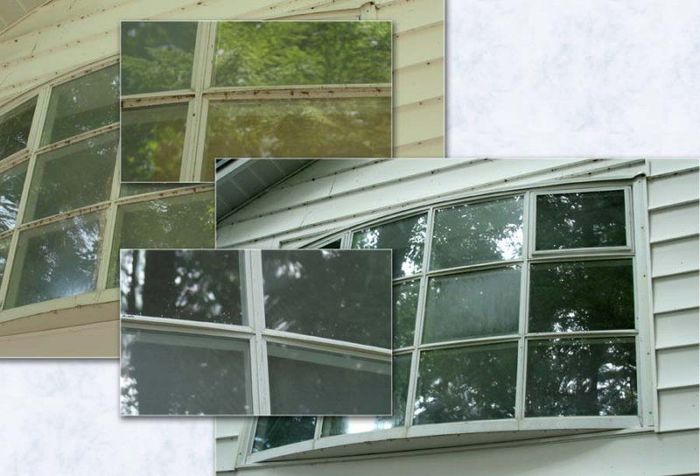Before And After Window Cleaning — Queensbury, NY — Ultra Clean Cleaning & Restoration