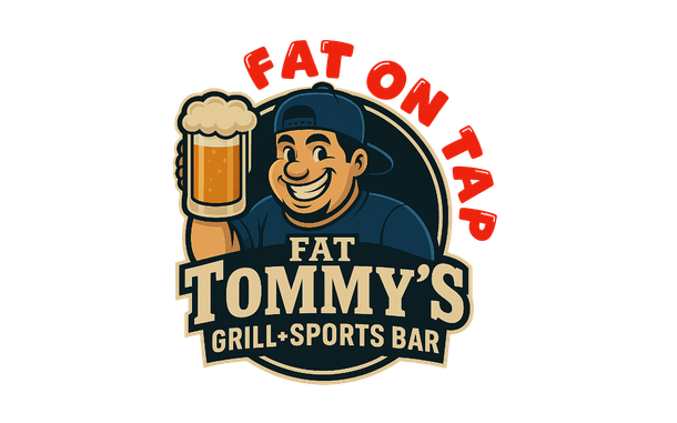 Logo: Man holding beer, 