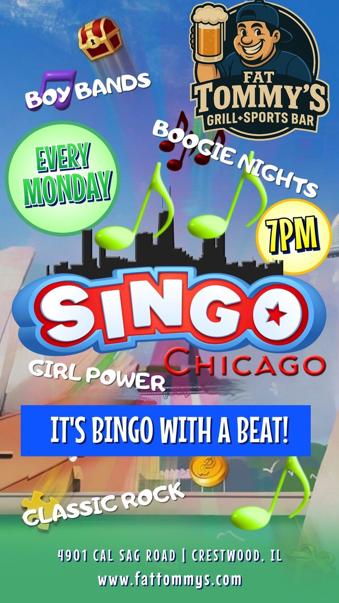 SINGO MONDAYS IT'S BINGO WITH A BEAT