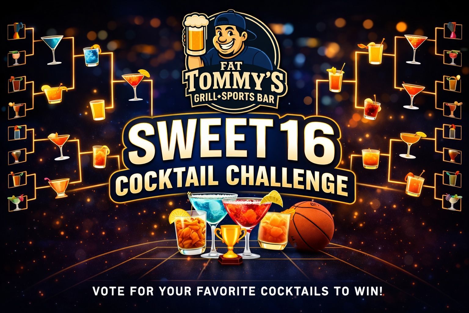 FAT TOMMYS SWEET 16 COCKTAIL CHALLENGE