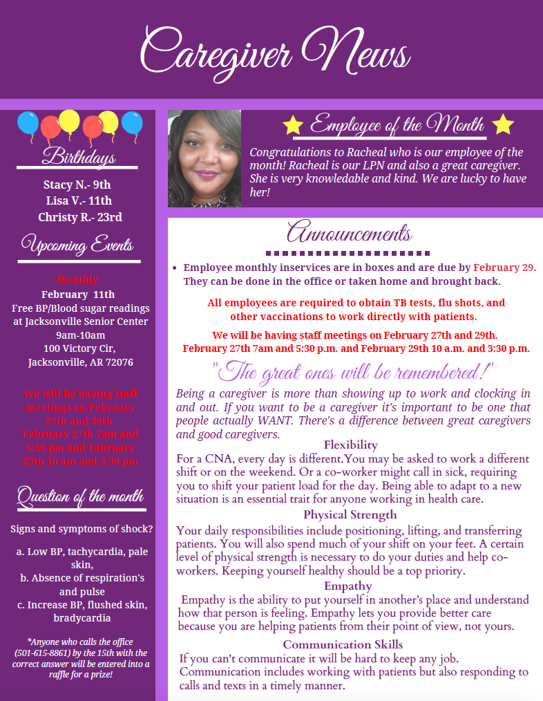February 2020 Newsletter