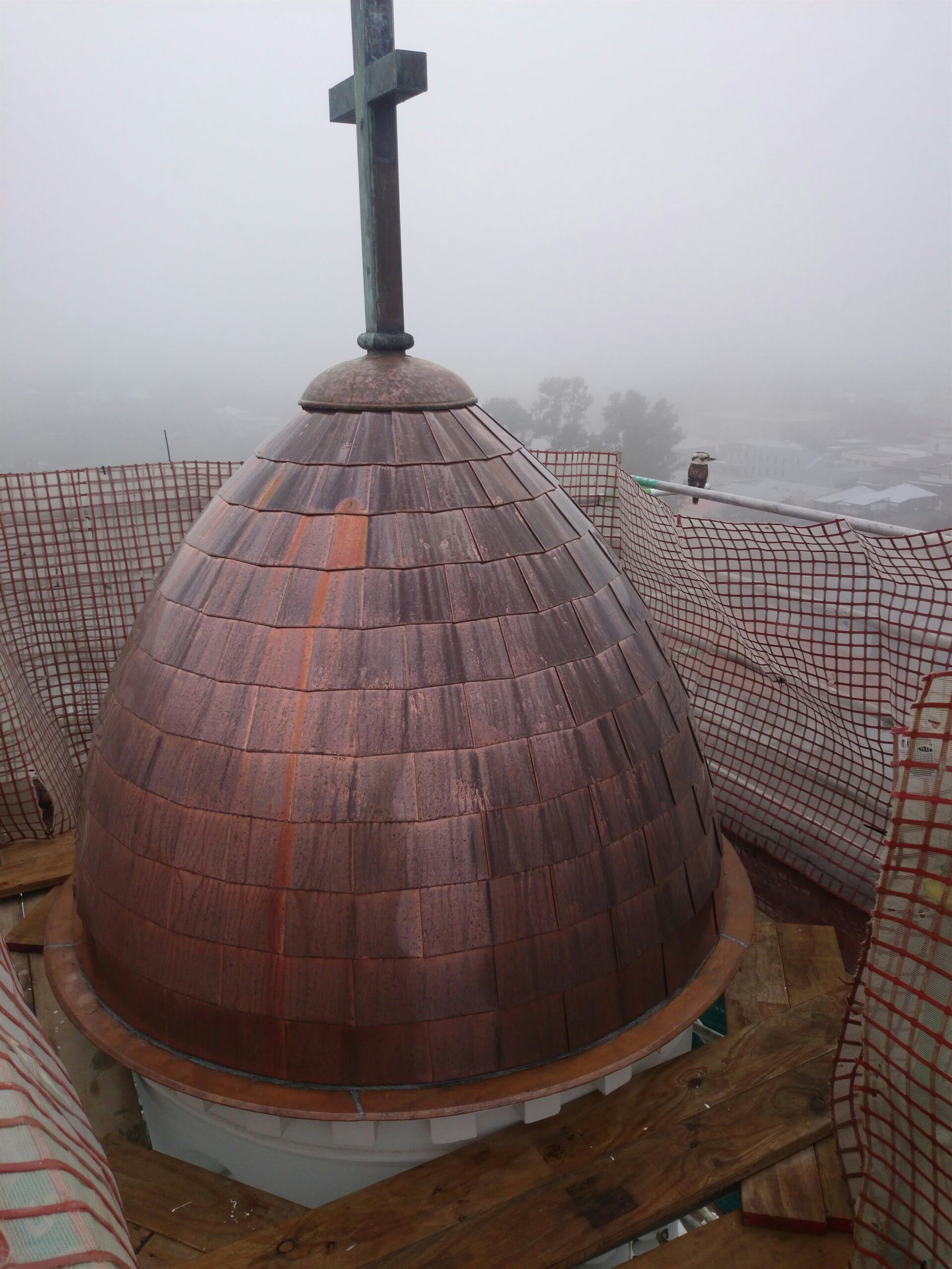 Copper Dome in Shingle Sytem