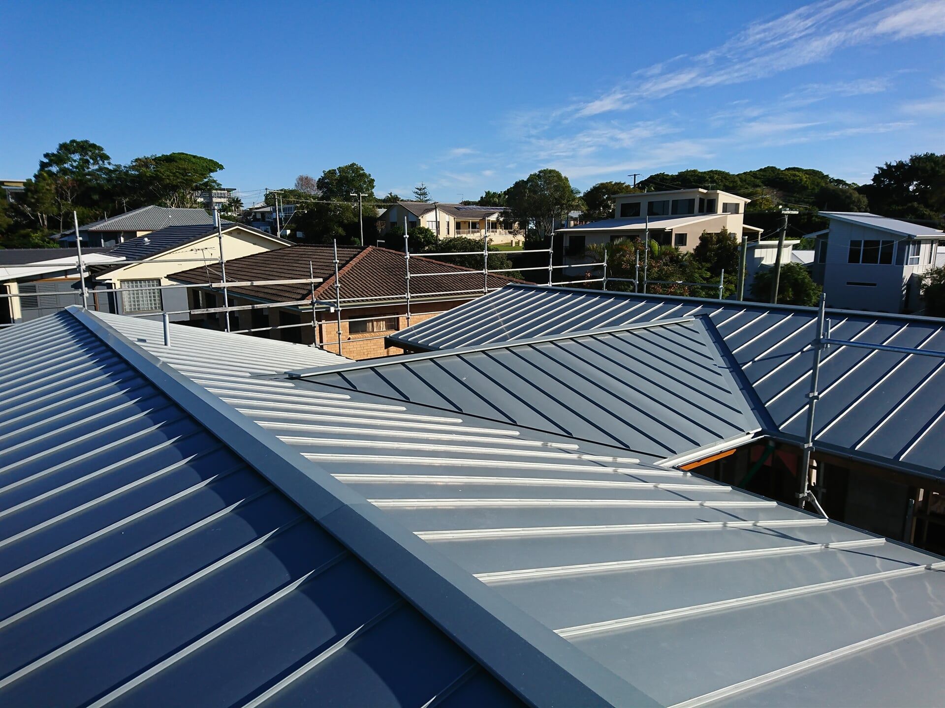 Rheinzink Pre-Weathered Double Standing Seam System