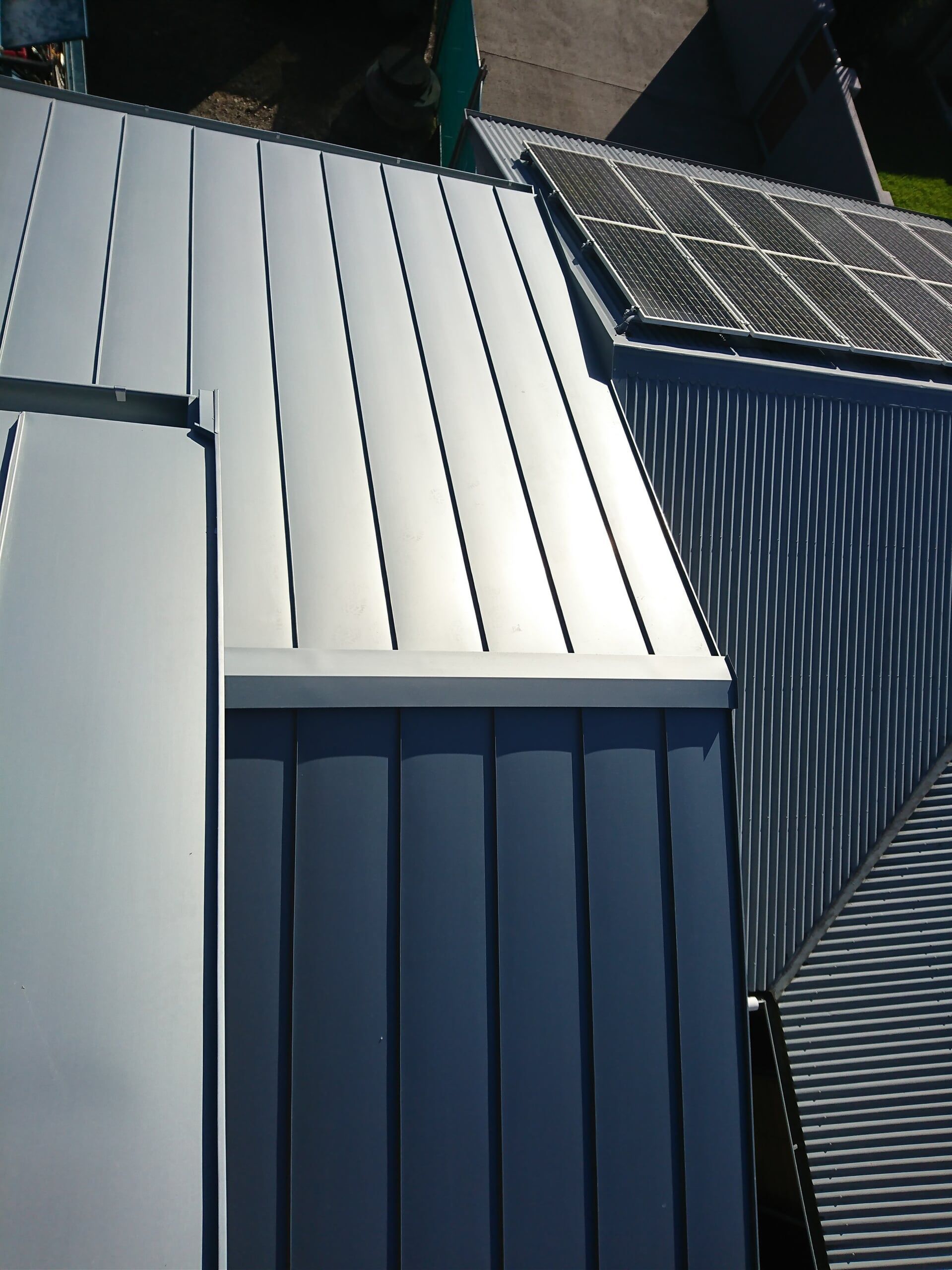 Rheinzink Pre-Weathered Double Standing Seam System