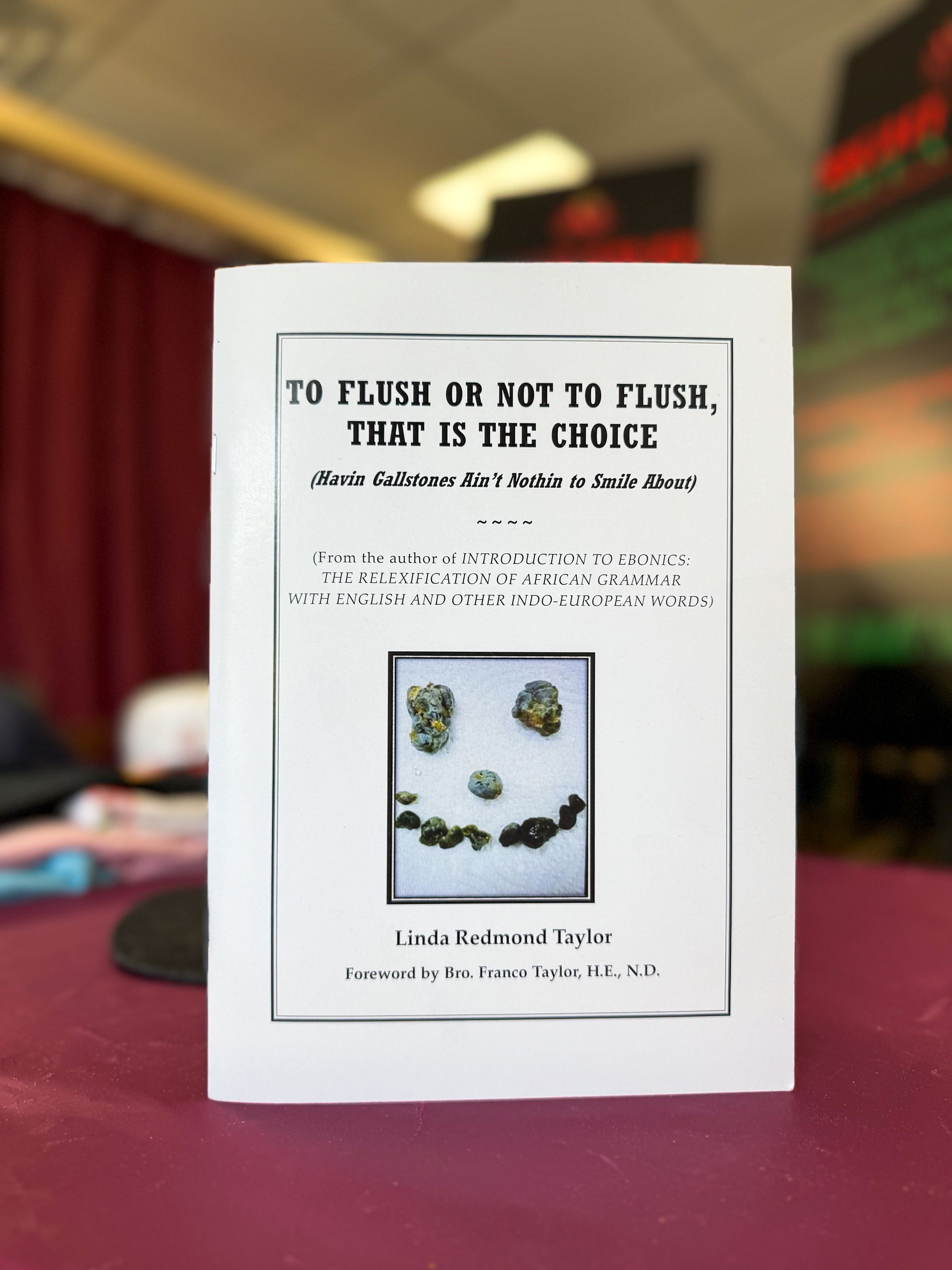 A book titled to flush or not to flush that is the choice