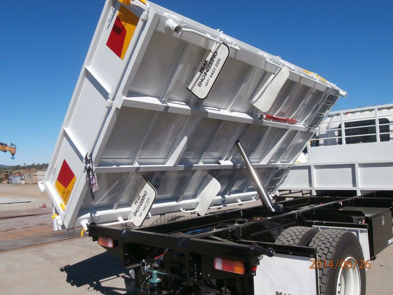 side lifted truck bed