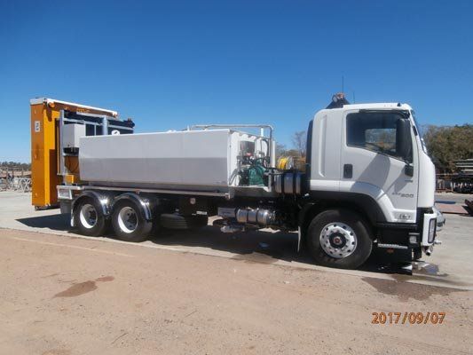 large white water tank