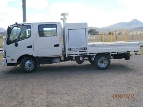white workman truck