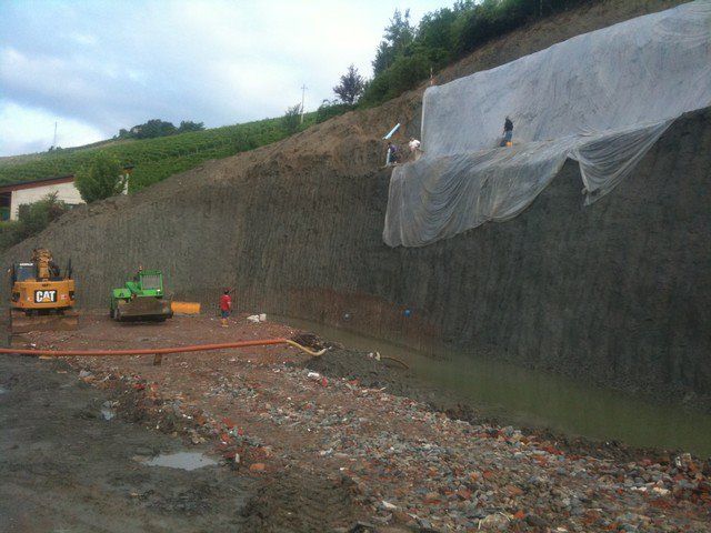 messa in sicurezza di una scarpata