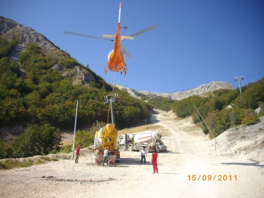 realizzazione di impianto sciistico