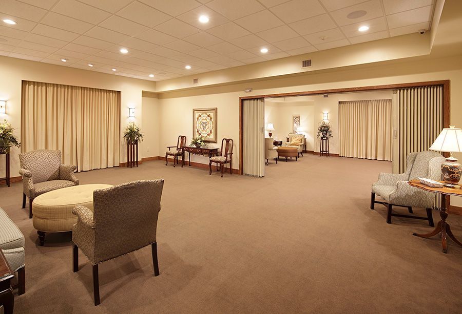 Hickory and Maple rooms at Morris-Baker Funeral Home & Cremation Services location in Johnson City, TN.