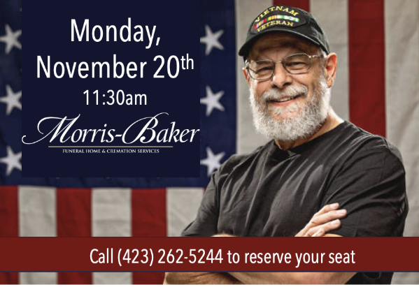 an advertisement for morris baker funeral home and cremation services