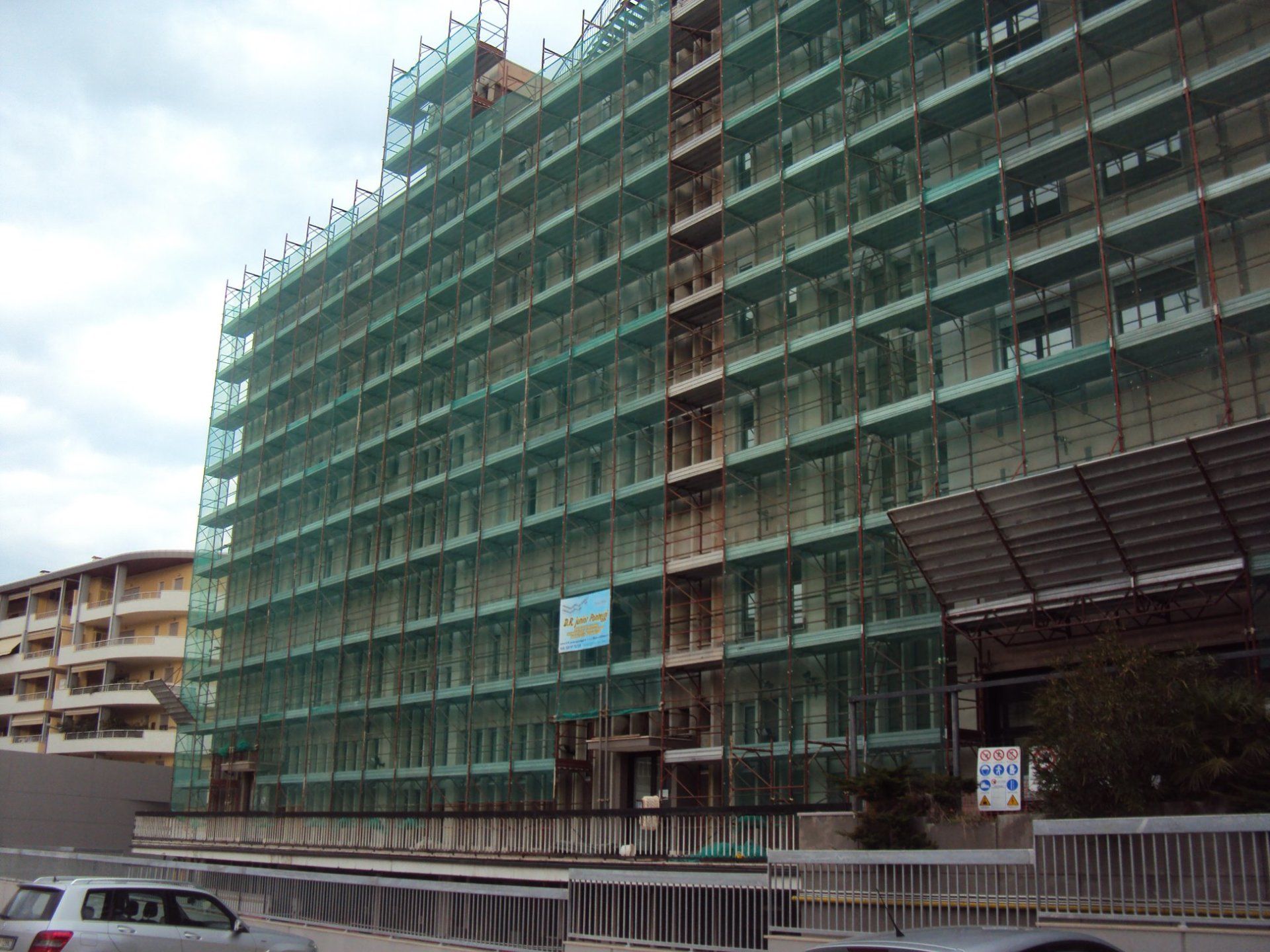 Impalcatura per ristrutturazioni di grande entità