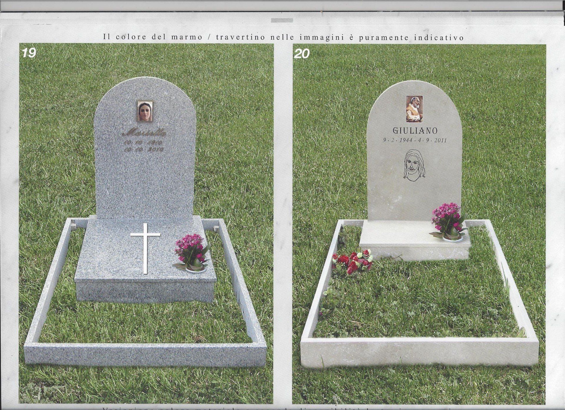 monumento commemorativo in marmo decorato