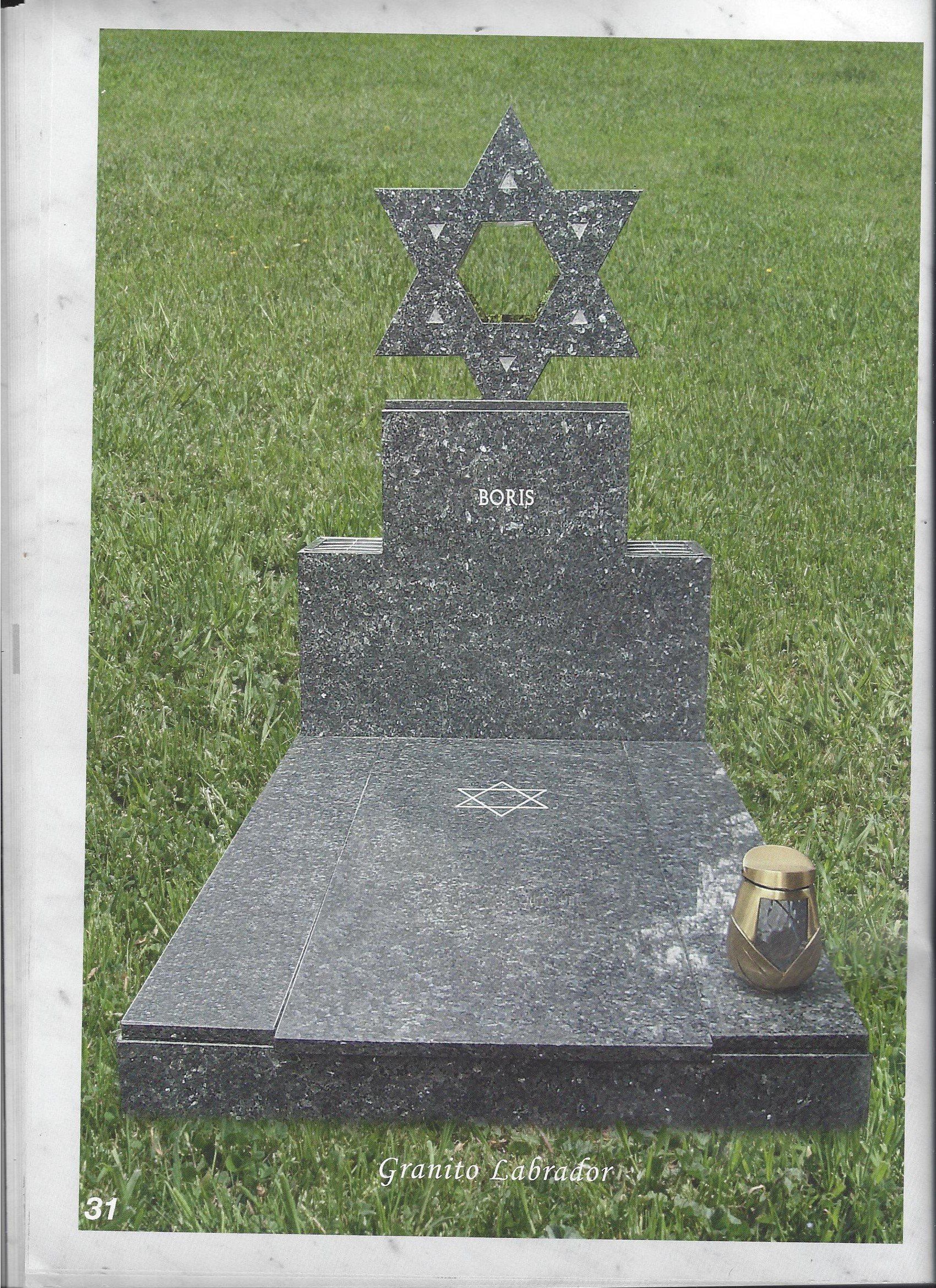 monumento tombale in marmo color antracite