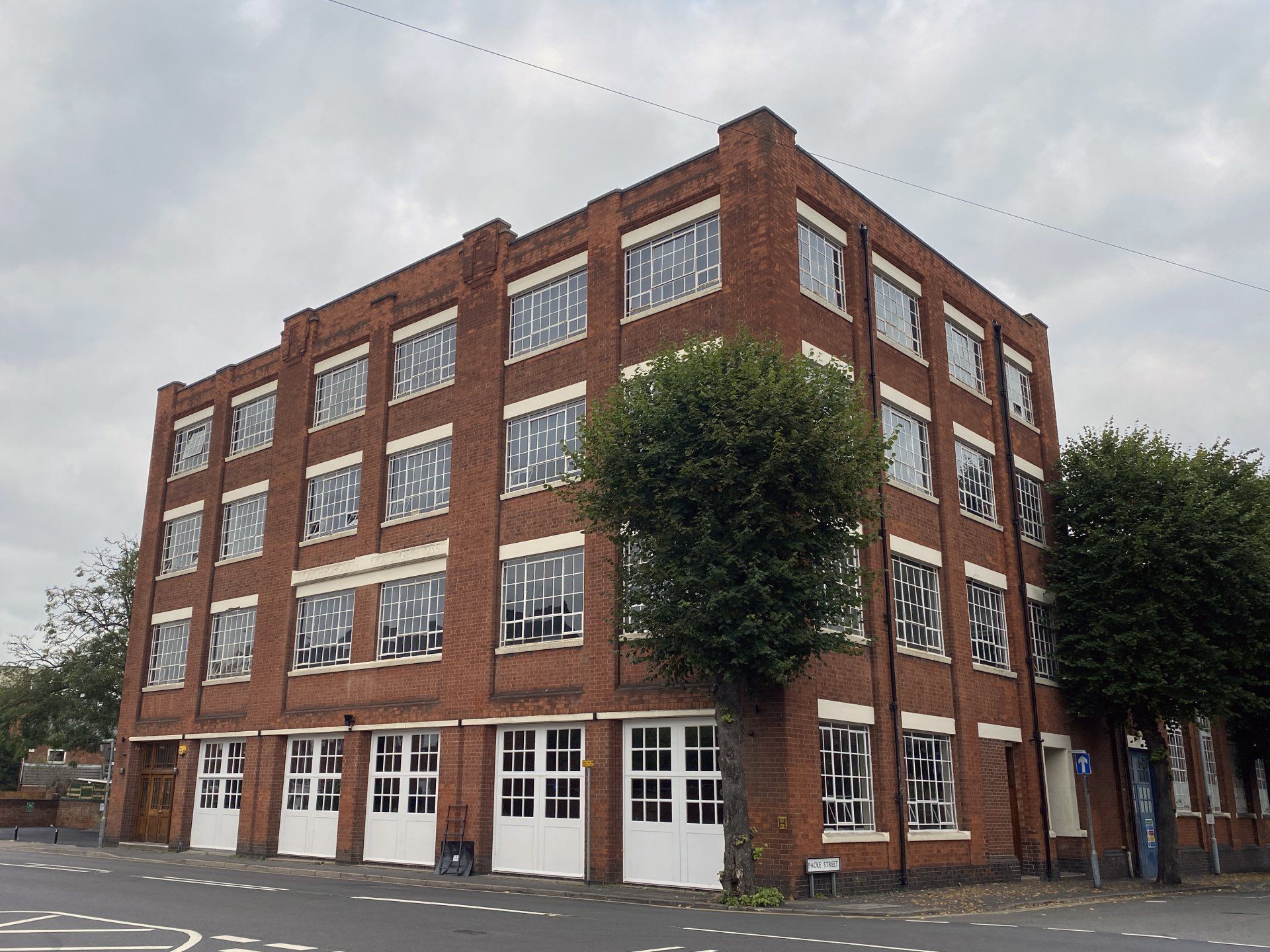 The Old Art College Building in Loughborough. 1930s industrial design, four floors, large windows