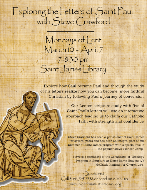 Lenten Bible Study Flyer