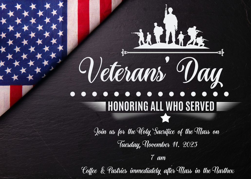 Veteran's Day Mass Graphic Veteran's Day Mass Graphic
