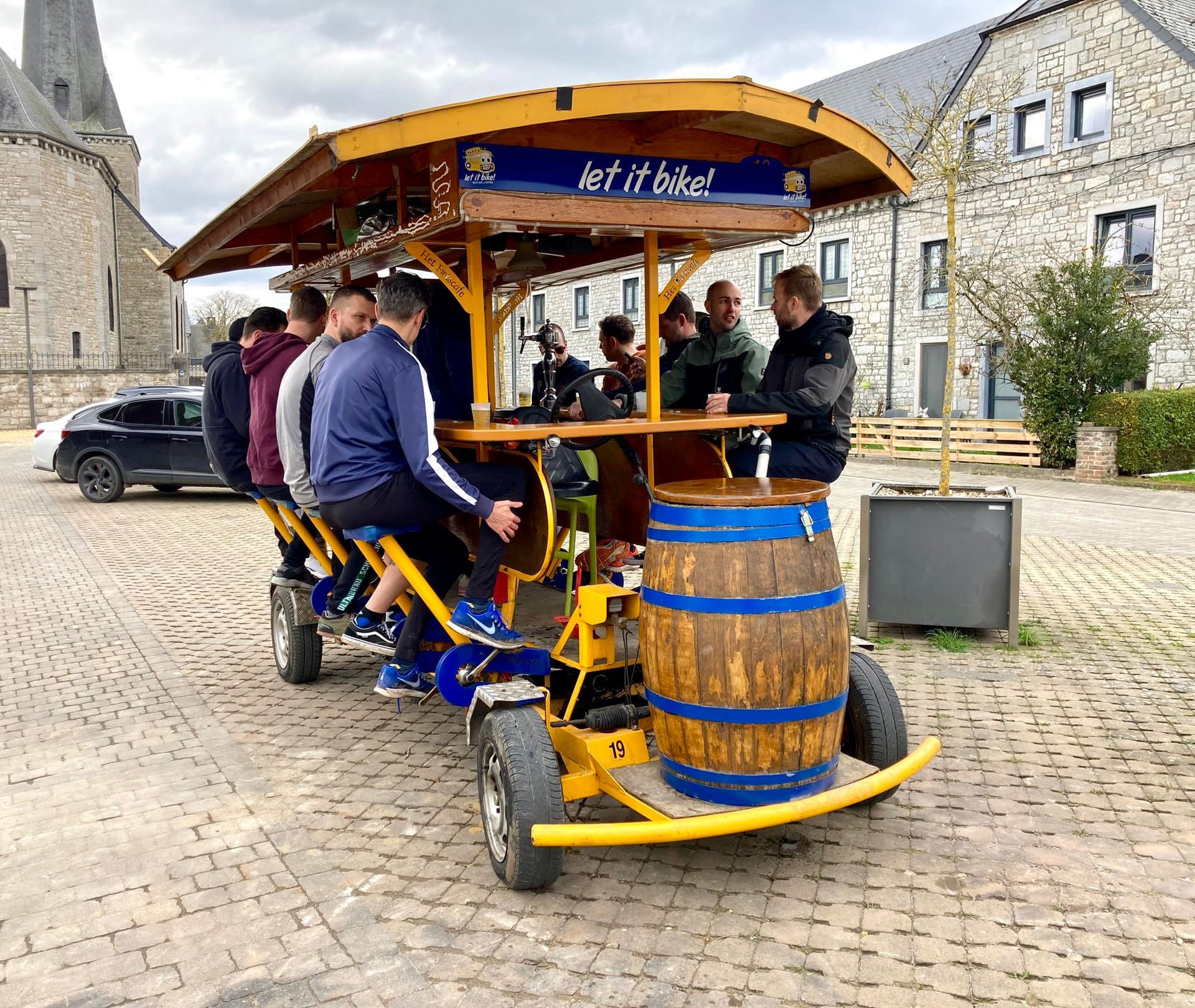 Ardennen bierfiets met vrienden