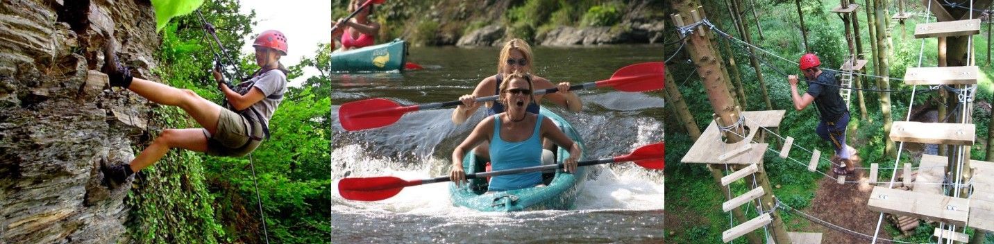 kayakken klimmen en abseilen la roche ardennen