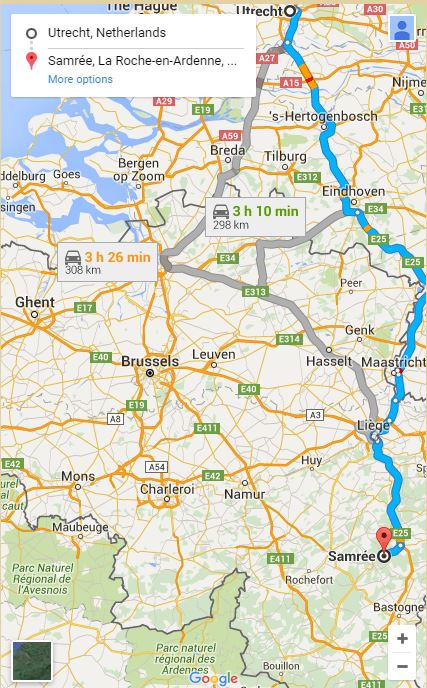 google maps kaartje om te zien waar samree baraque fraiture is gelegen