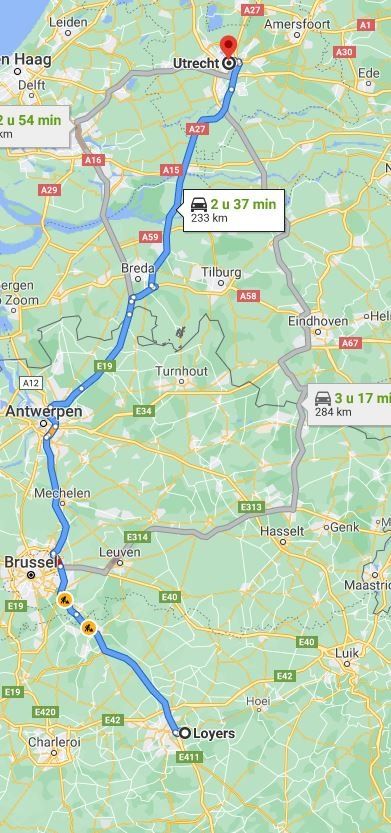 google maps kaartje om te zien waar dit kasteel in zuid belgie ligt