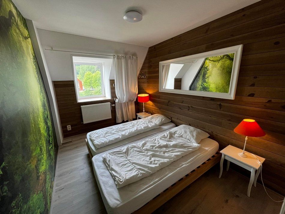 slaapkamers in het groepsverblijf