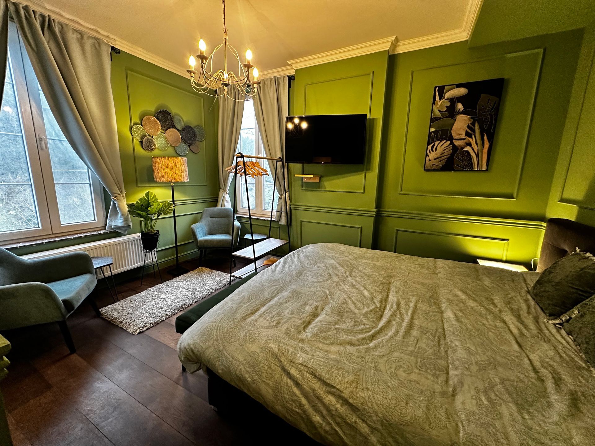 slaapkamers in villa voor 15 personen