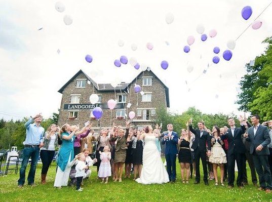 Trouwerij met tuinfeest