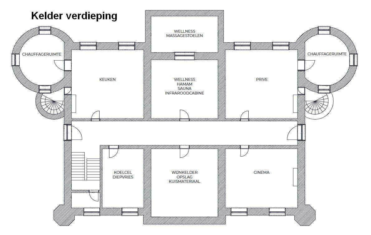 Plattegrond van manoir