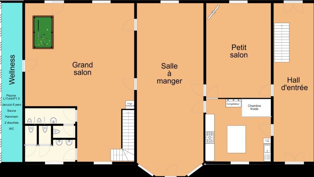 plattegrond groepsverblijf