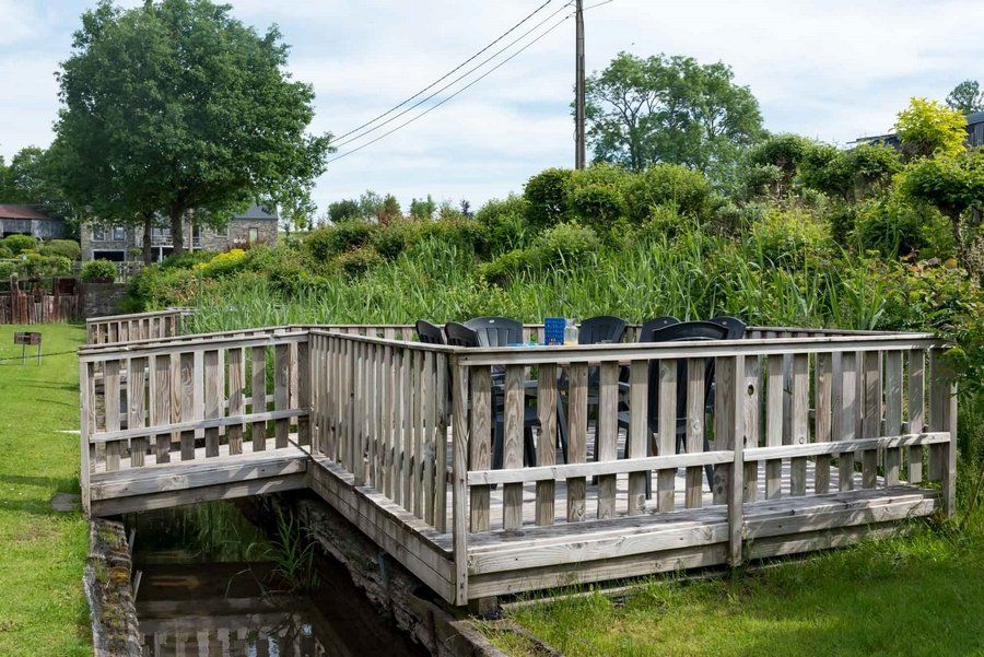 Terras en tuin bij kasteelverblijf