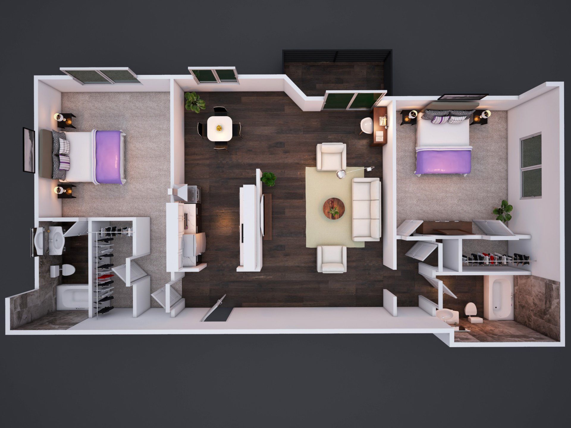2 Bedroom Floor Plan