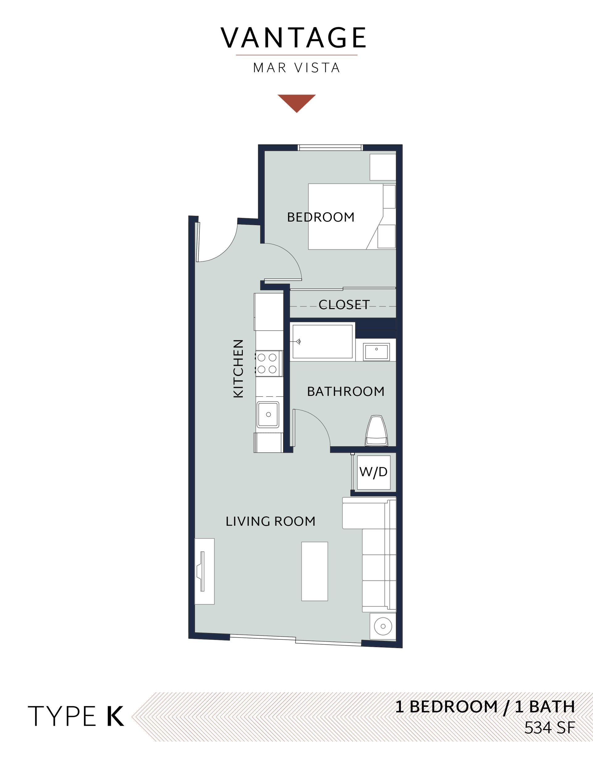1 Bedroom Floor Plan