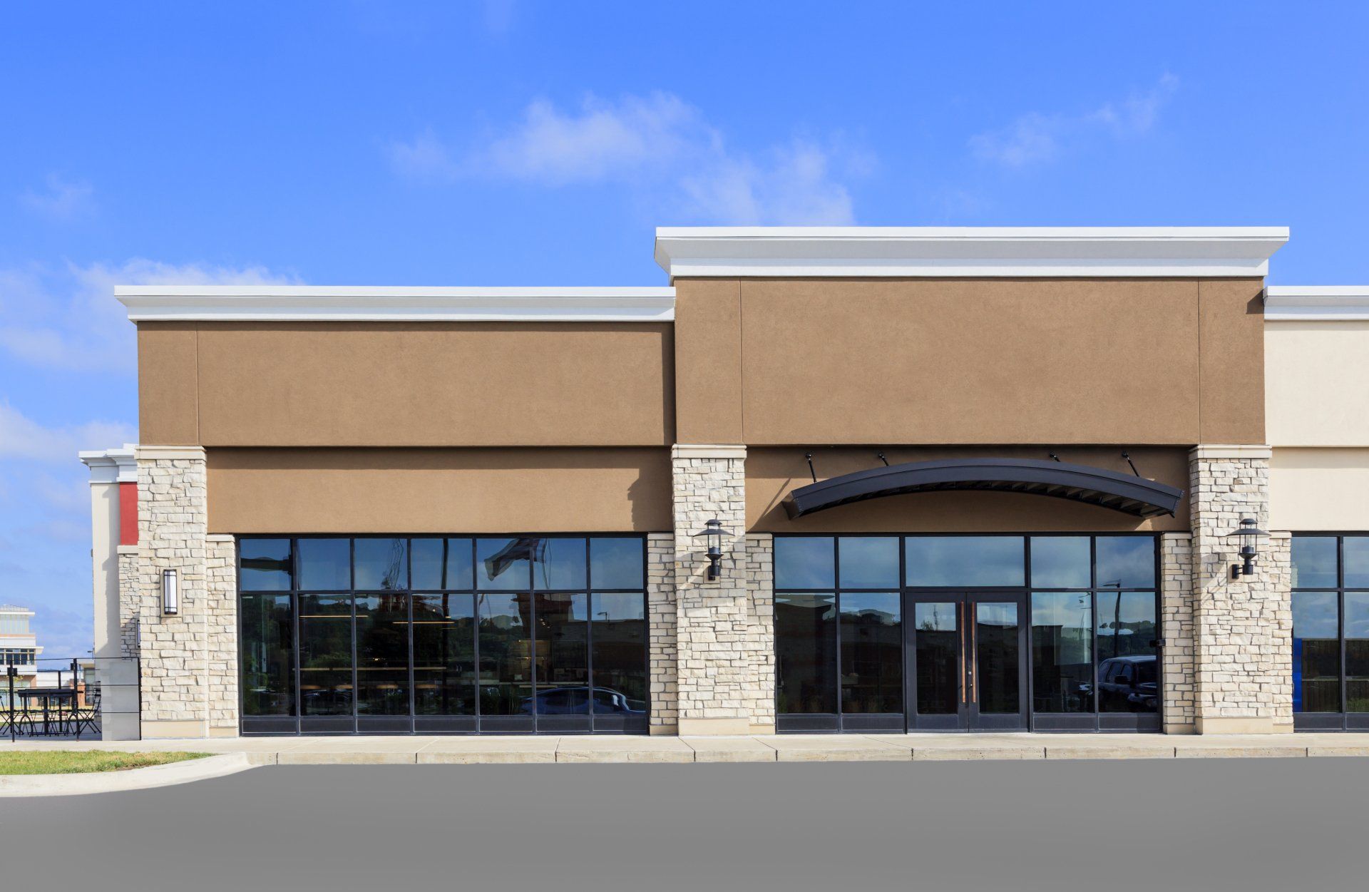 commercial front stock photo