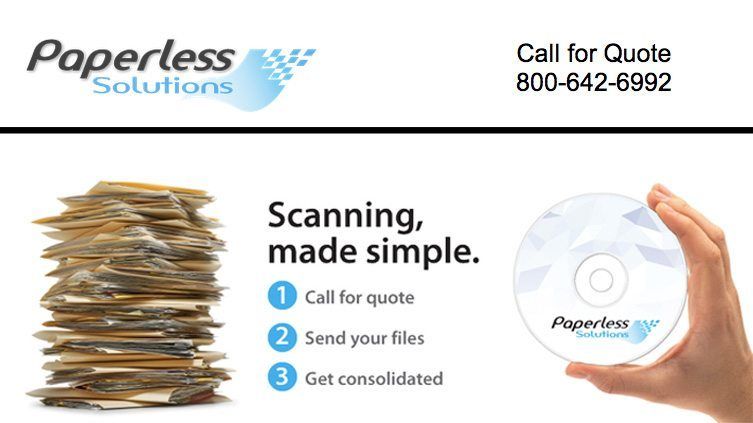 Paperless Solutions – Scanning Services