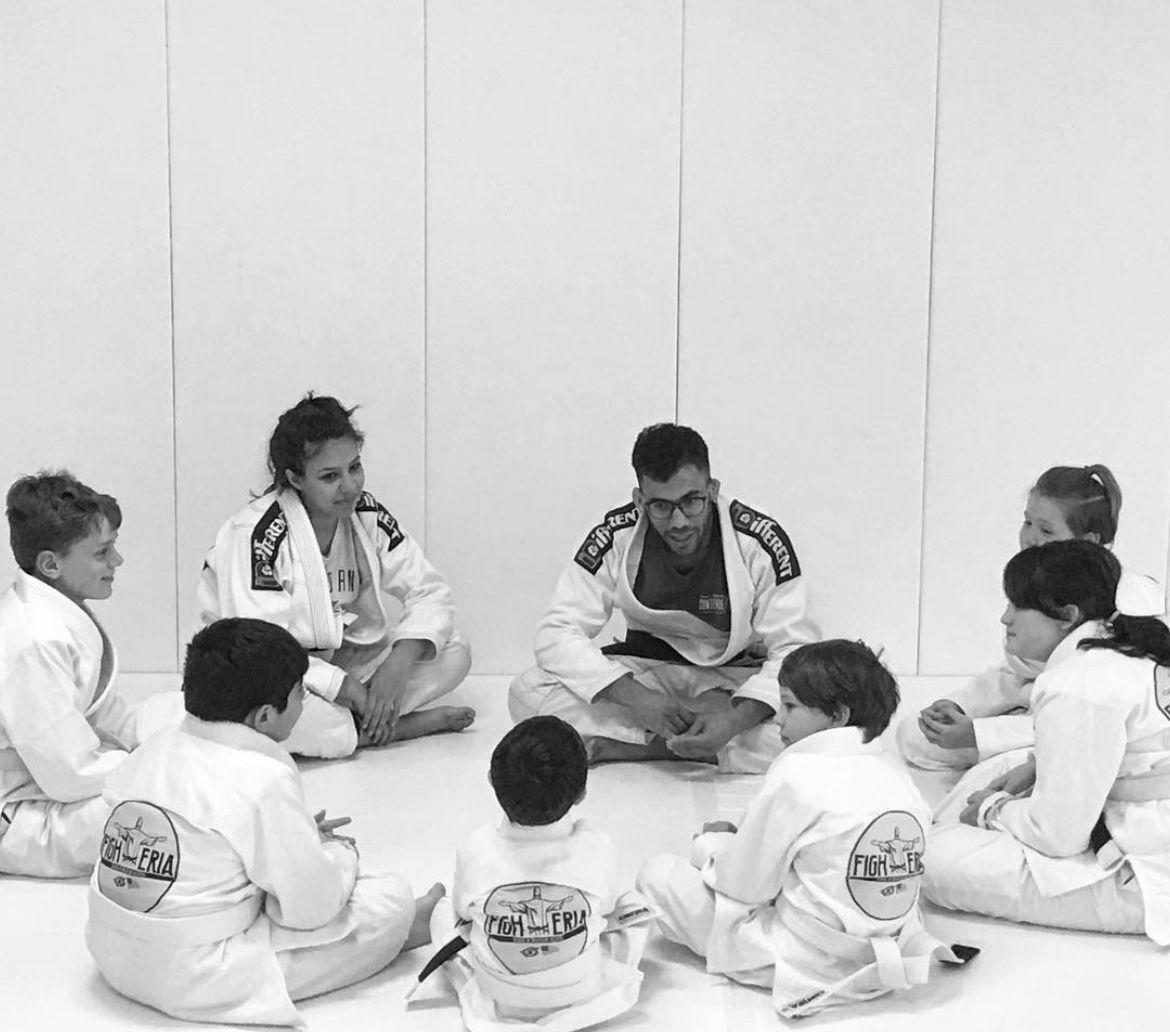 People sitting in a circle