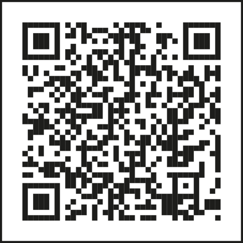 Ein schwarz-weißer QR-Code auf weißem Hintergrund.