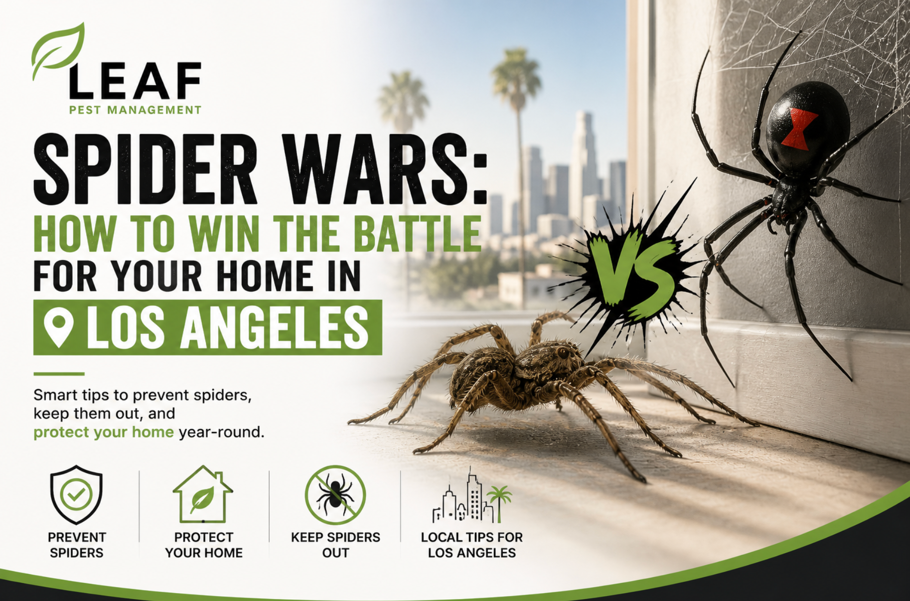 spider control tips for los angeles homeowners