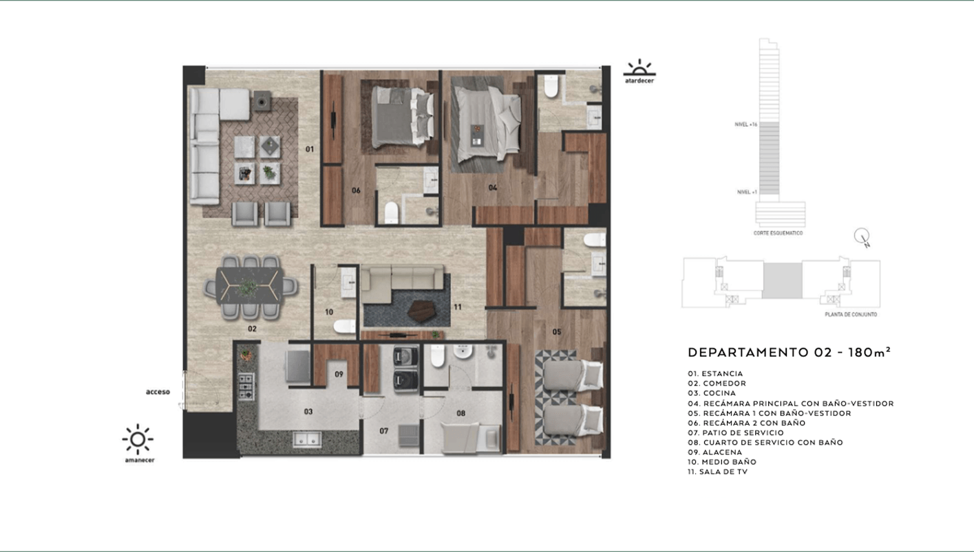 residencia vitalia 180m2