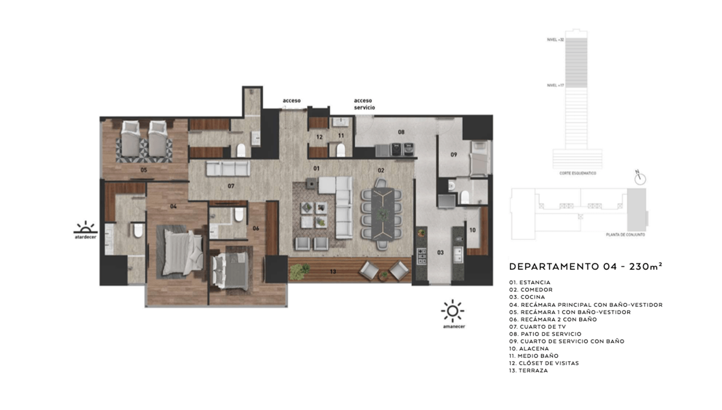 departamento de 230 m2