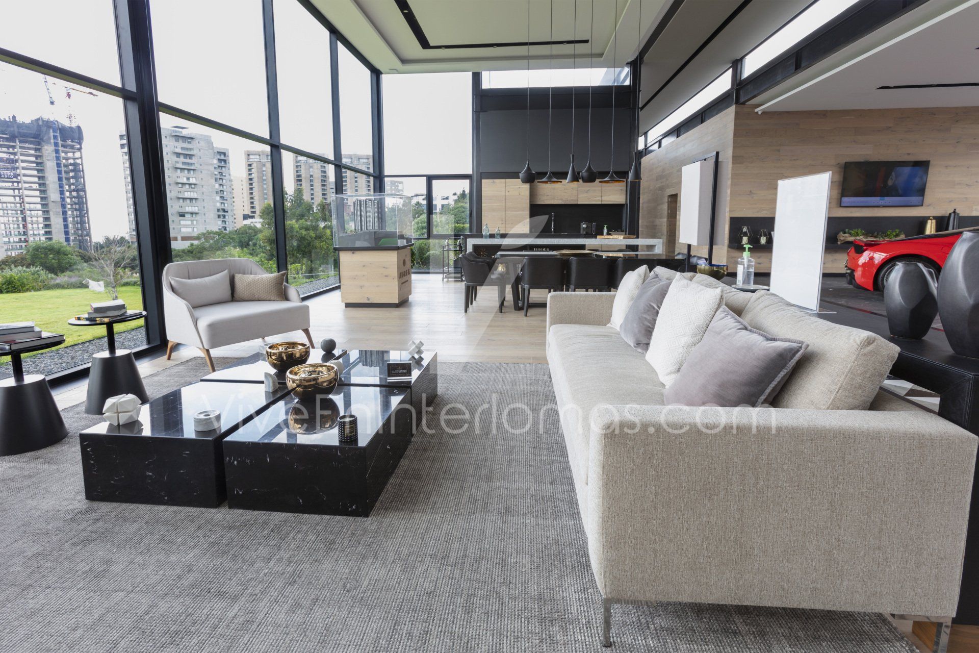 lobby residencias aurea interlomas