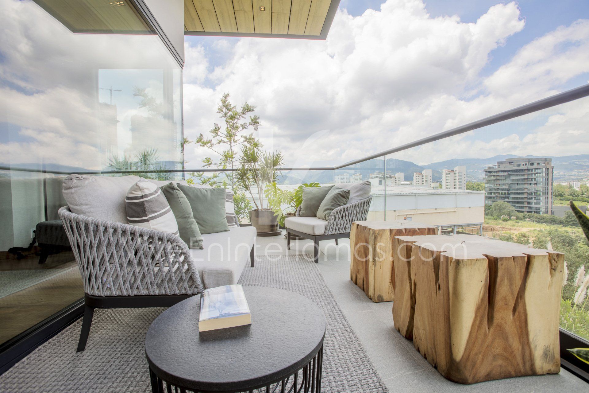 vista de terraza aurea residencial