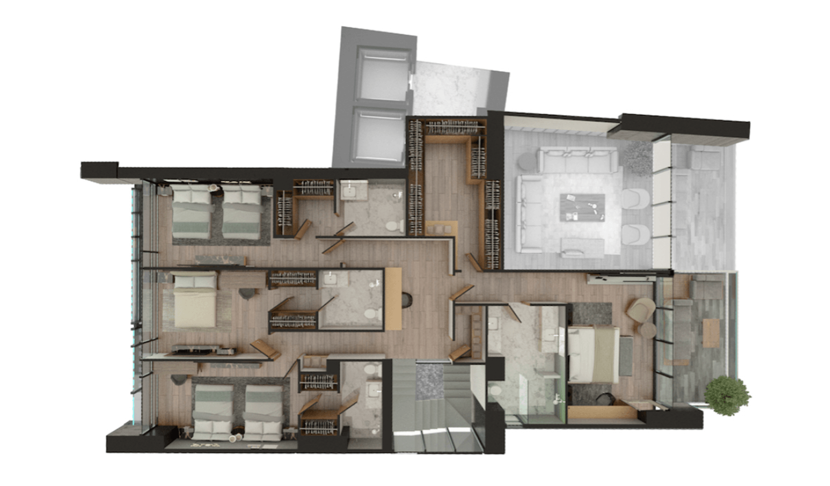 lower penthouse planta alta