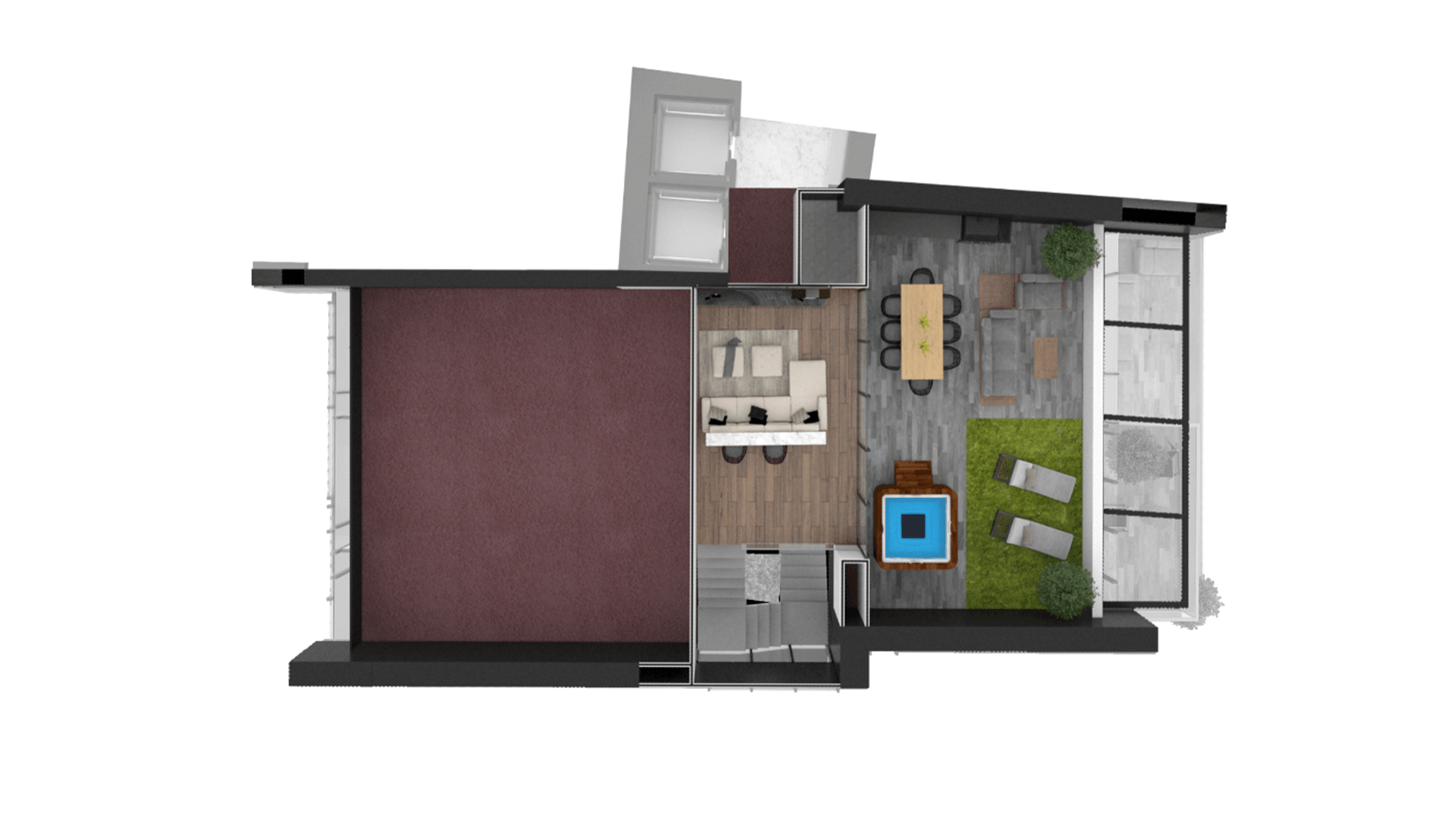 penthouse con roof garden - aurea residencial