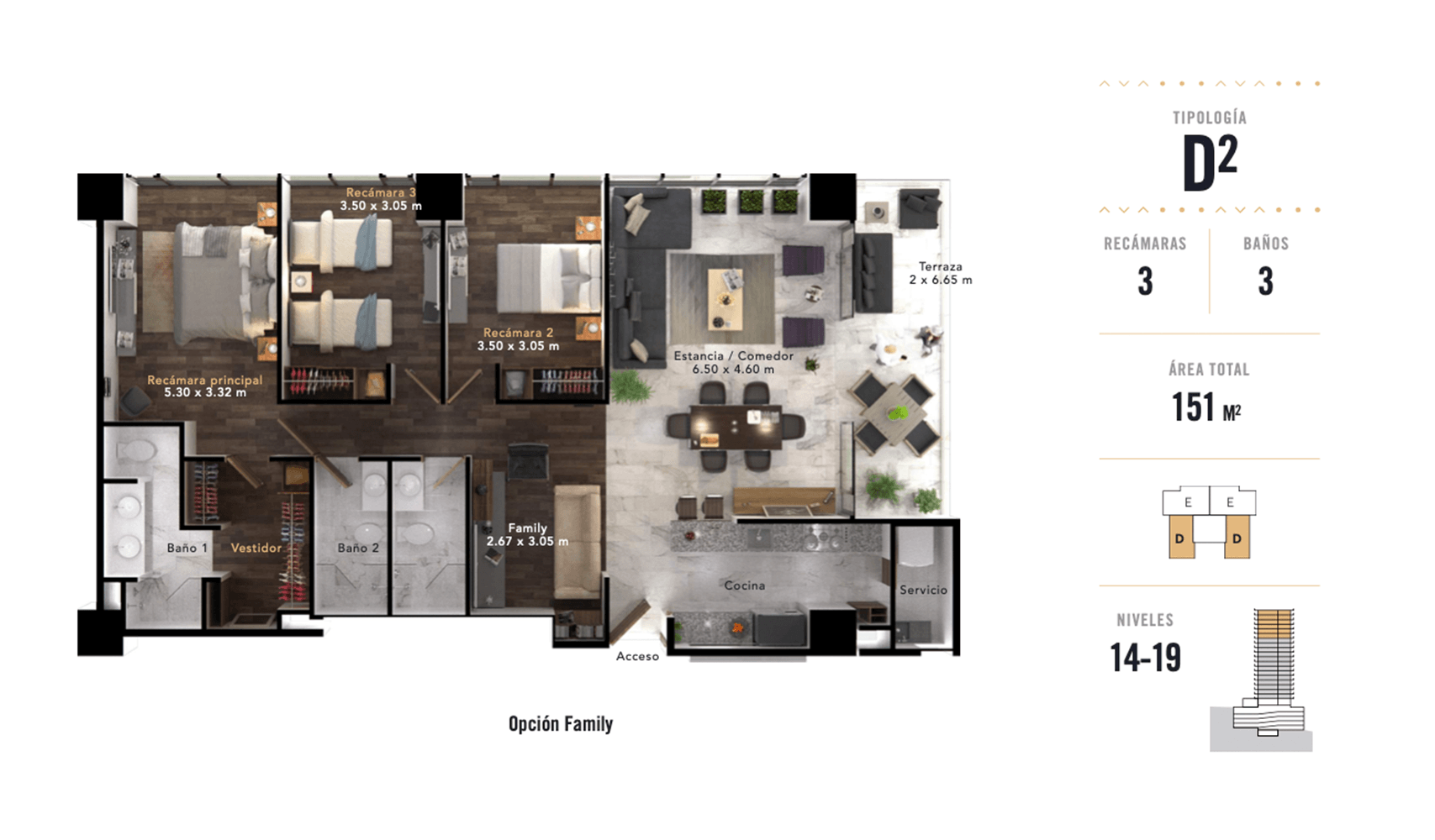 residencia cosmocraft de 190m2