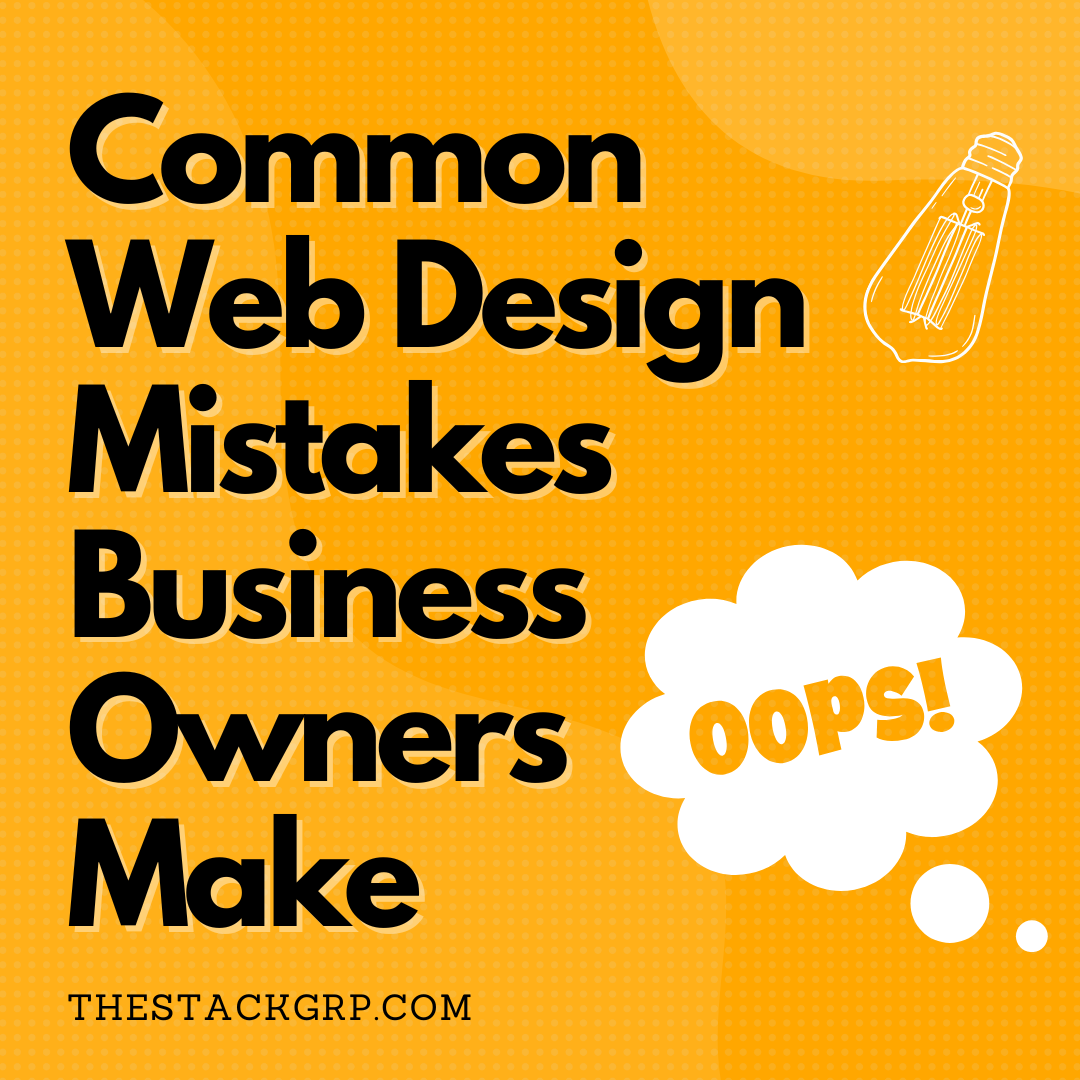 common web design mistakes